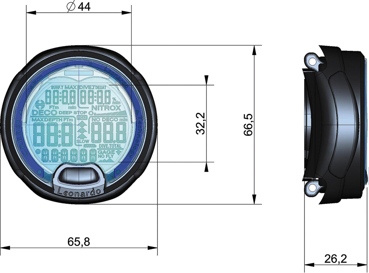 Cressi Leonardo Scuba Diving Computer