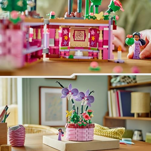 LEGO | Disney Encanto Isabela’s Flowerpot, Buildable Orchid Flower Toy for 9 Plus Year Old Kids, Girls & Boys, with Film Character Mini-Doll Figure, and Cactus, Fun Birthday Gift 43237