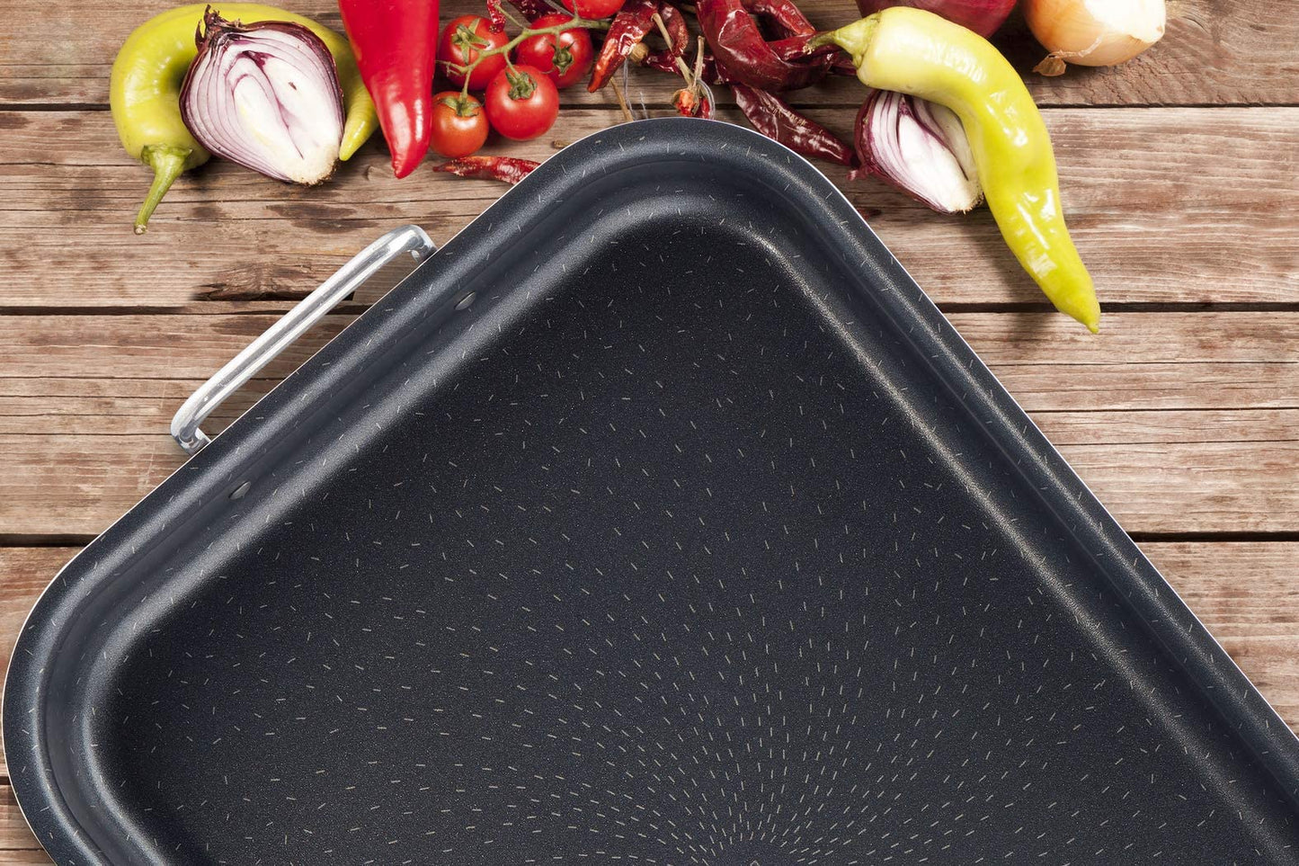 Tefal J1605902 Success Professional Aluminium Baking Dish with Handles - Brown - 27 x 37 x 4.5 cm