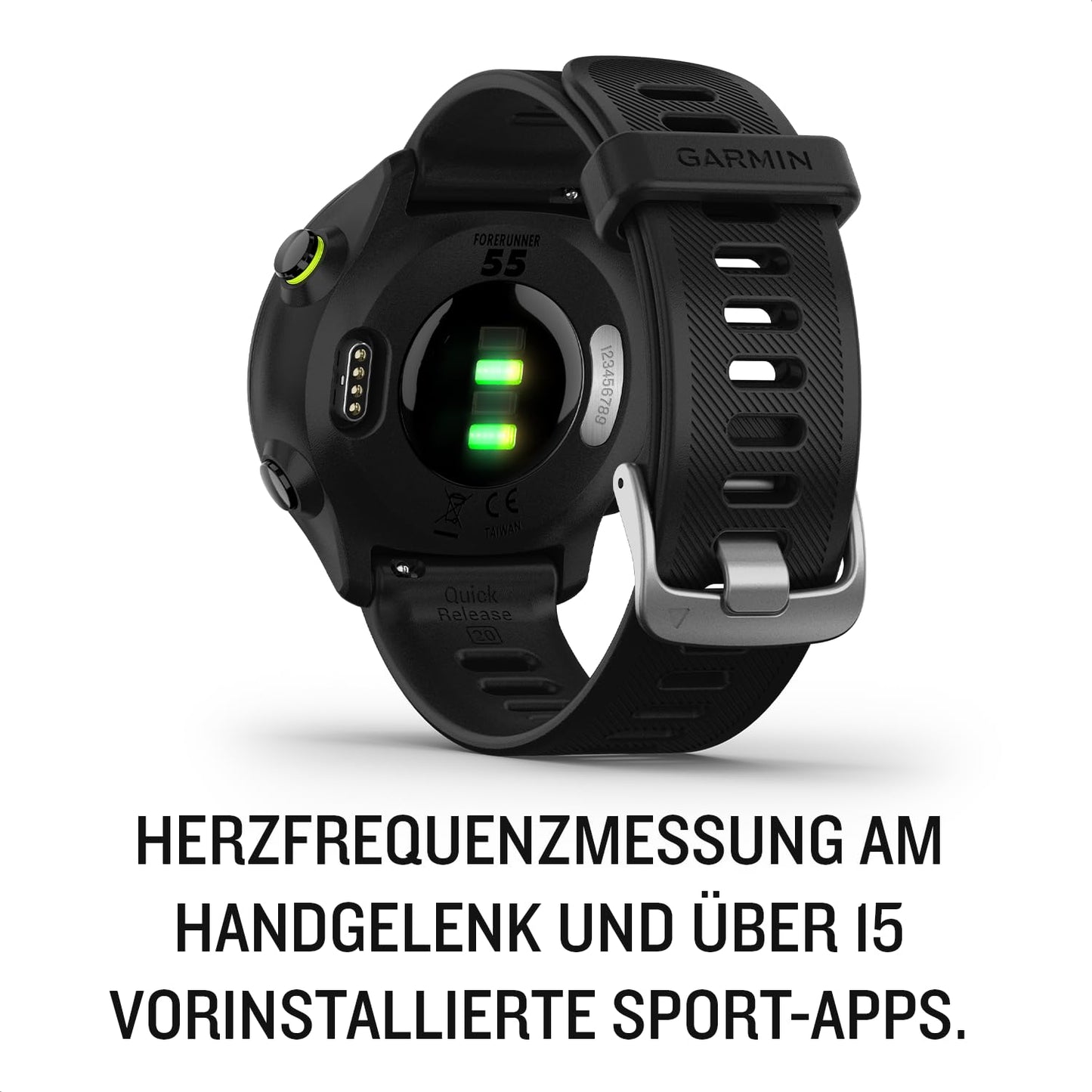 Garmin Forerunner 55 Easy to Use Lightweight GPS Running Smartwatch, Running and Training Guidance, Safety and Tracking Features included, Aqua