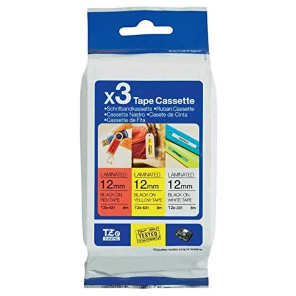 Brother Labelling Tape Cassette Laminated, Brother Genuine Supplies