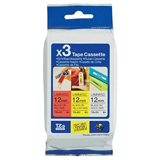 Brother Labelling Tape Cassette Laminated, Brother Genuine Supplies