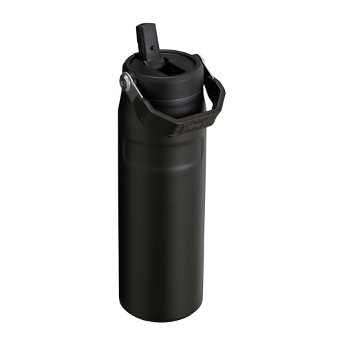 Stanley IceFlow Flip Straw 2.0 Sports Water Bottle with Straw - 15 Hours Cold - 3 Days Iced - Stainless Steel - BPA Free - Leak Resistant - Fits in Cup Holder - Dishwasher Safe