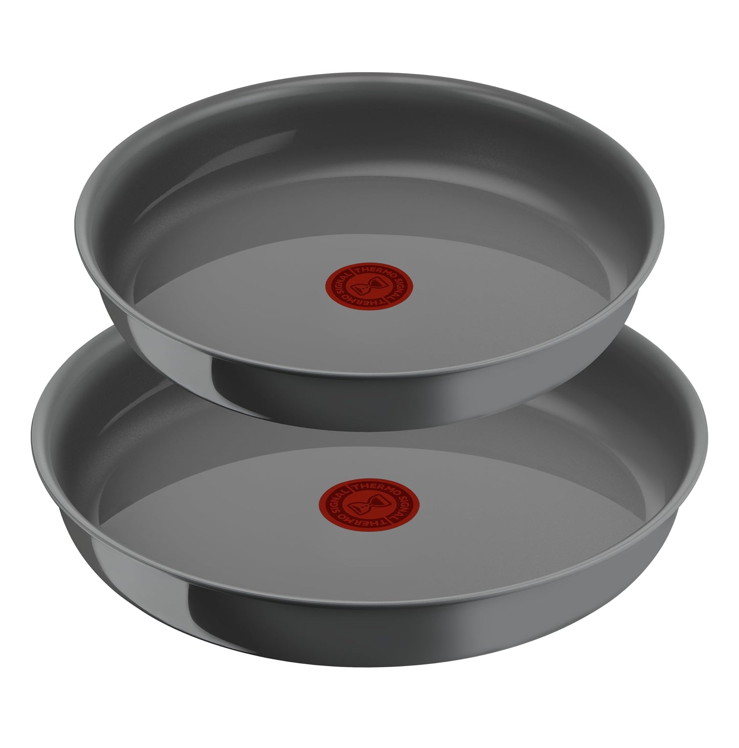 Tefal Ingenio L2619102 Set of 2 Frying Pans 24/28 cm with Removable Handle, Induction, Non-Stick Ceramic Coating, Eco-Designed, Dishwasher Safe, Made in France, Renew L2619102