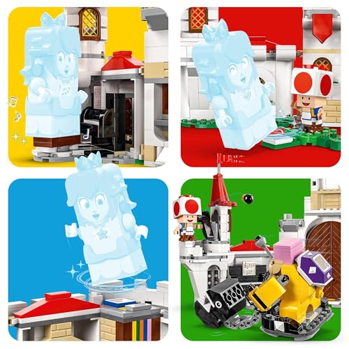 LEGO Super Mario Battle with Roy at Peach’s Castle Set, Nintendo Character Building Toy for 7 Plus Year Old Boys & Girls, with 3 Figures, Adventure Playset, Gifts for Kids and Gamers 71435