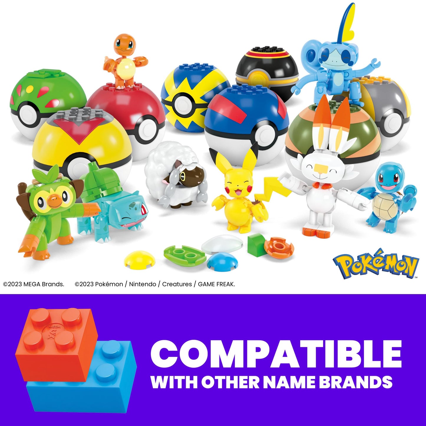 MEGA Pokemon Building Toys Set Fire-Type Trainer Team