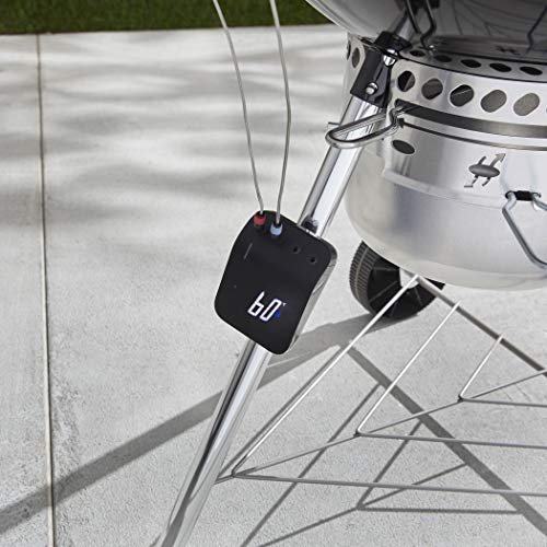 Weber Connect Smart Grilling Hub Thermometer 6-teiliges Montageset - Offizielle Halterung für den Weber Connect, passend für alle Kettle, Smoker, Spirit, Genesis und Summit Modelle - Silber (3255)