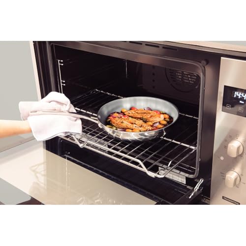 Tramontina Grano Frying Pan Stainless Steel for Induction, Electric, Gas and Ceramic Glass Hobs