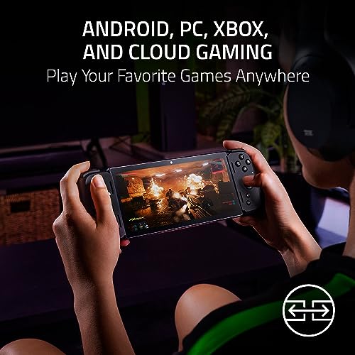 Razer Kishi V2 - for Android Mobile Gaming Controller (Universal Fit with Extendable Bridge, Streaming PC, Console Games, Ergonomic Design, Powered by the Nexus App)