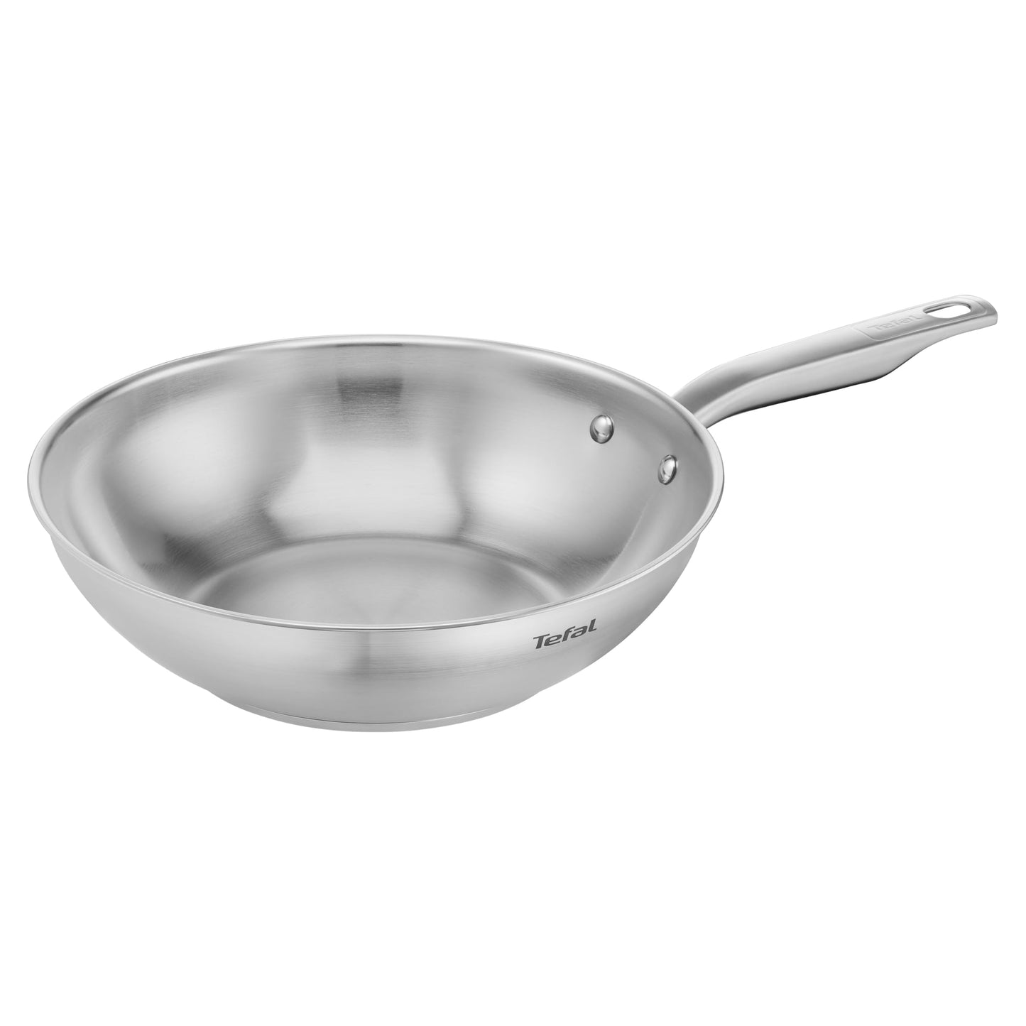 Tefal Virtuoso Pfanne | hochwertiger Premium-Edelstahl | unversiegelt | gebürstetes Finish | induktionsgeeignet | Backofengeeignet bis zu 250°C | Edelstahl