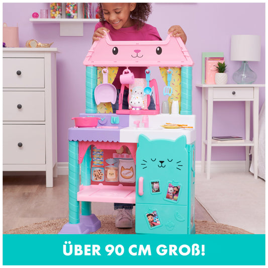 Gabby’s Dollhouse, Cakey Kitchen Set for Kids with Play Kitchen Accessories, Play Food, Sounds, Music and Kids’ Toys for Girls and Boys Aged 3 and up
