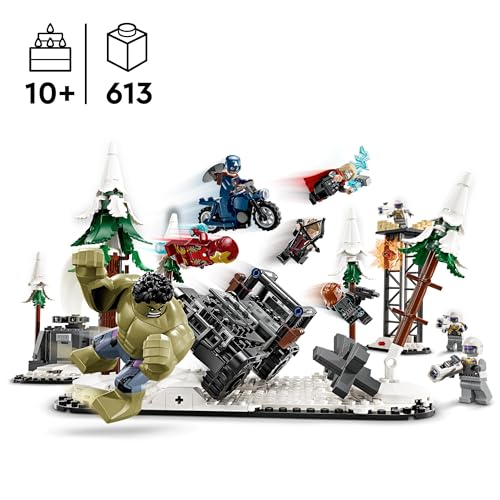 LEGO Marvel The Avengers Assemble: Age of Ultron, Buildable Super Hero Toy Set for 10 Plus Year Old Kids, Boys & Girls, with 8 Minifigures Including Thor, Hulk and Iron Man, Gift Idea 76291