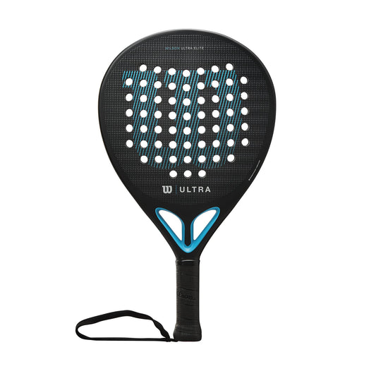 Wilson Ultra Elite V2 Padel Racket, Fibreglass/EVA, 361 g, Black/Blue, WR066911U2