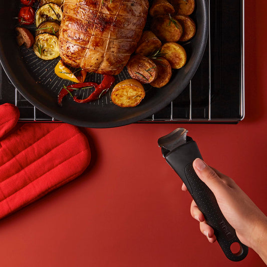 Tefal Ingenio Black removable handle, Stackable, Removable, 3-point security lock, 10-year warranty, Expertise L9863302