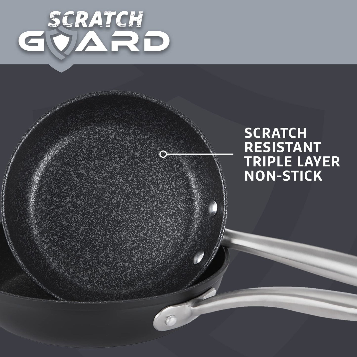 Prestige Scratch Guard Non Stick Pots and Pans