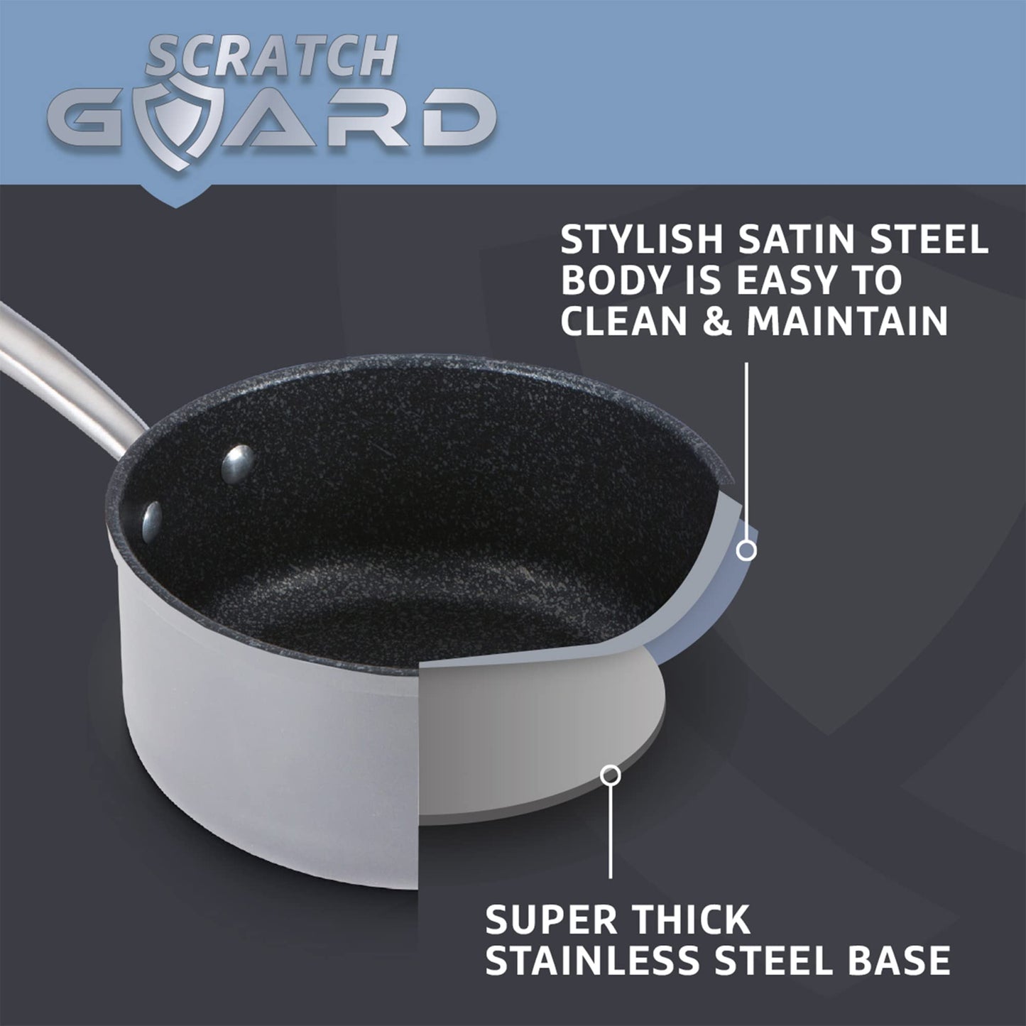 Prestige Scratch Guard Non Stick Pots and Pans