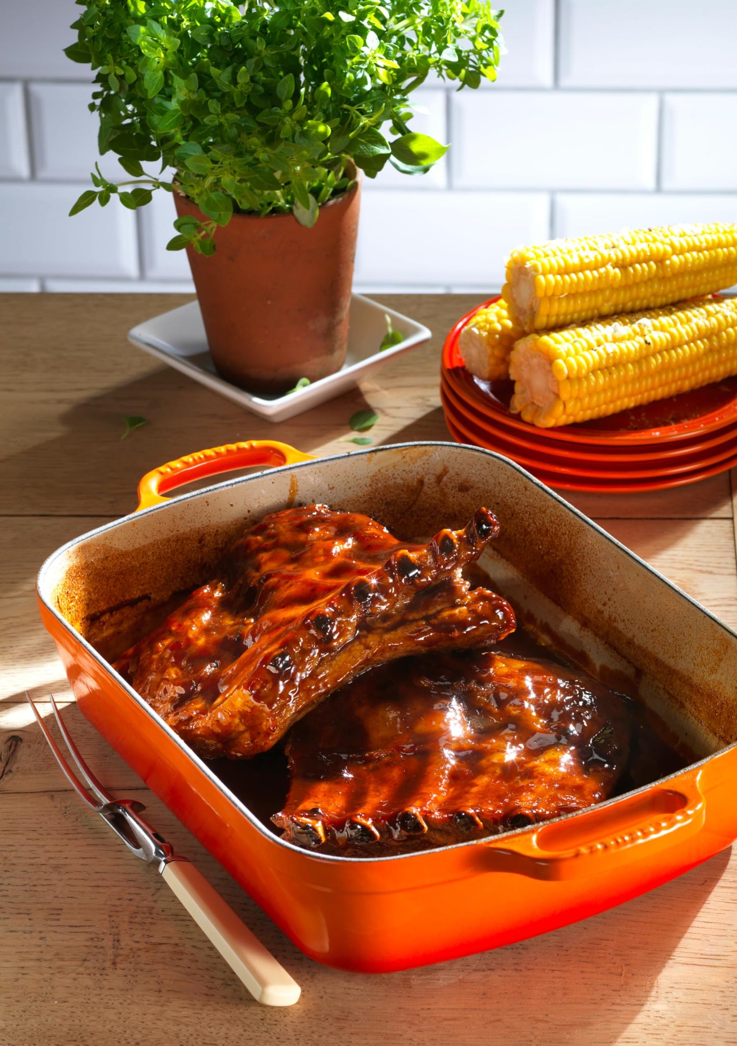 Le Creuset Signature Enamelled Cast Iron Rectangular Roasting Dish,4.9 litres, 20184332202422