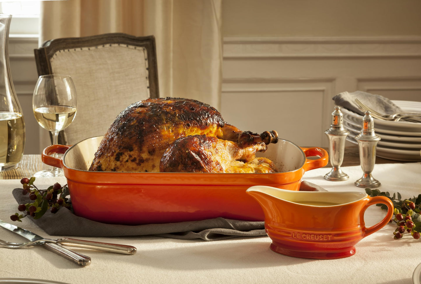 Le Creuset Signature Enamelled Cast Iron Rectangular Roasting Dish,4.9 litres, 20184332202422