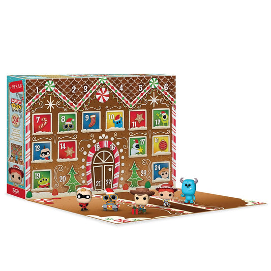Funko Advent Calendar: Pixar 2024 - Pixar Collection - 24 Days Of Surprise - Collectable Vinyl Mini Figures - Mystery Box - Gift Idea - Holiday Xmas for Girls, Boys & Kids