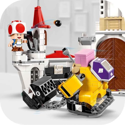 LEGO Super Mario Battle with Roy at Peach’s Castle Set, Nintendo Character Building Toy for 7 Plus Year Old Boys & Girls, with 3 Figures, Adventure Playset, Gifts for Kids and Gamers 71435