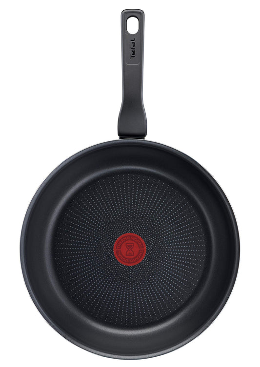Tefal XL Force Pan, Non-Stick Coating, Durable, Robust, Thermal Signal, Diffusion Base Pan Base, Sturdy Handle, Black