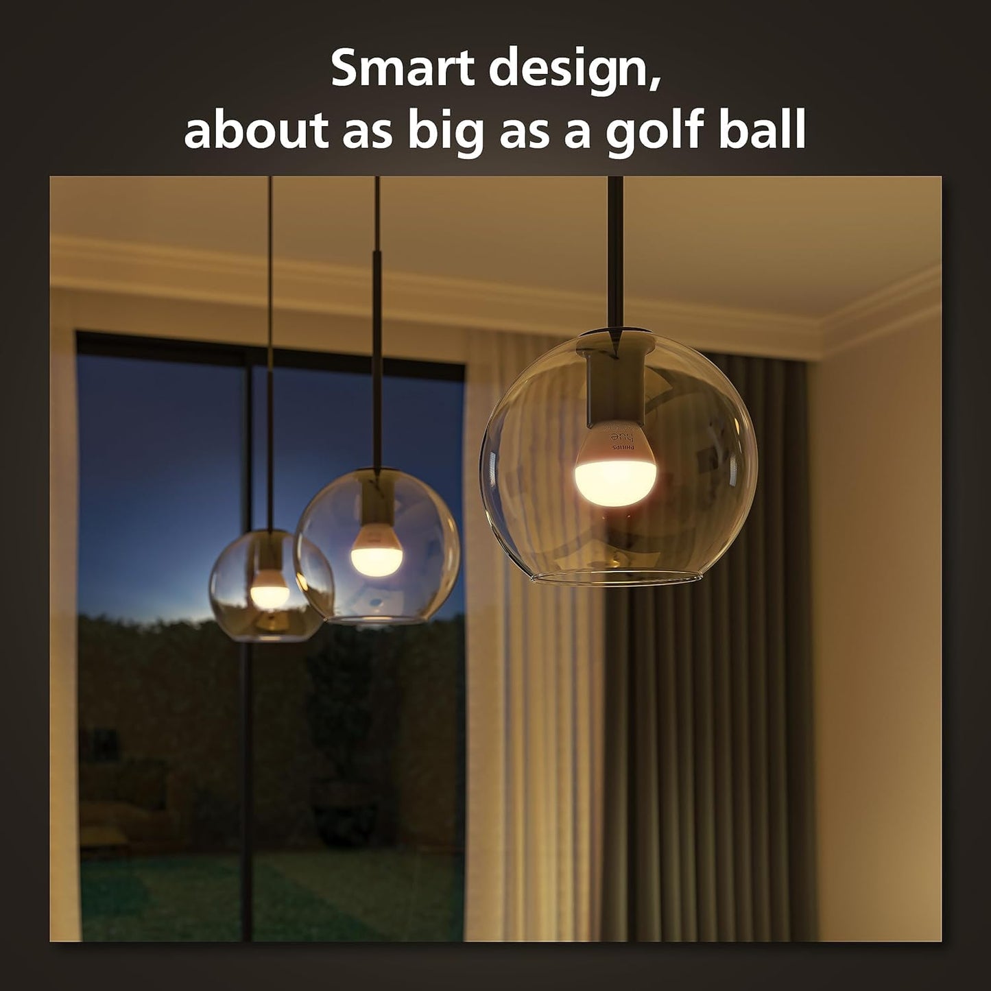 Philips Hue White Ambiance Smart Light Bulb [E14 Small Edison Screw] with Bluetooth.
