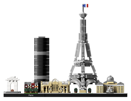 LEGO 21044 Architecture Paris Model Building Set with Eiffel Tower and The Louvre Model, Skyline Collection, Office Home Décor, Collectible Gift Idea