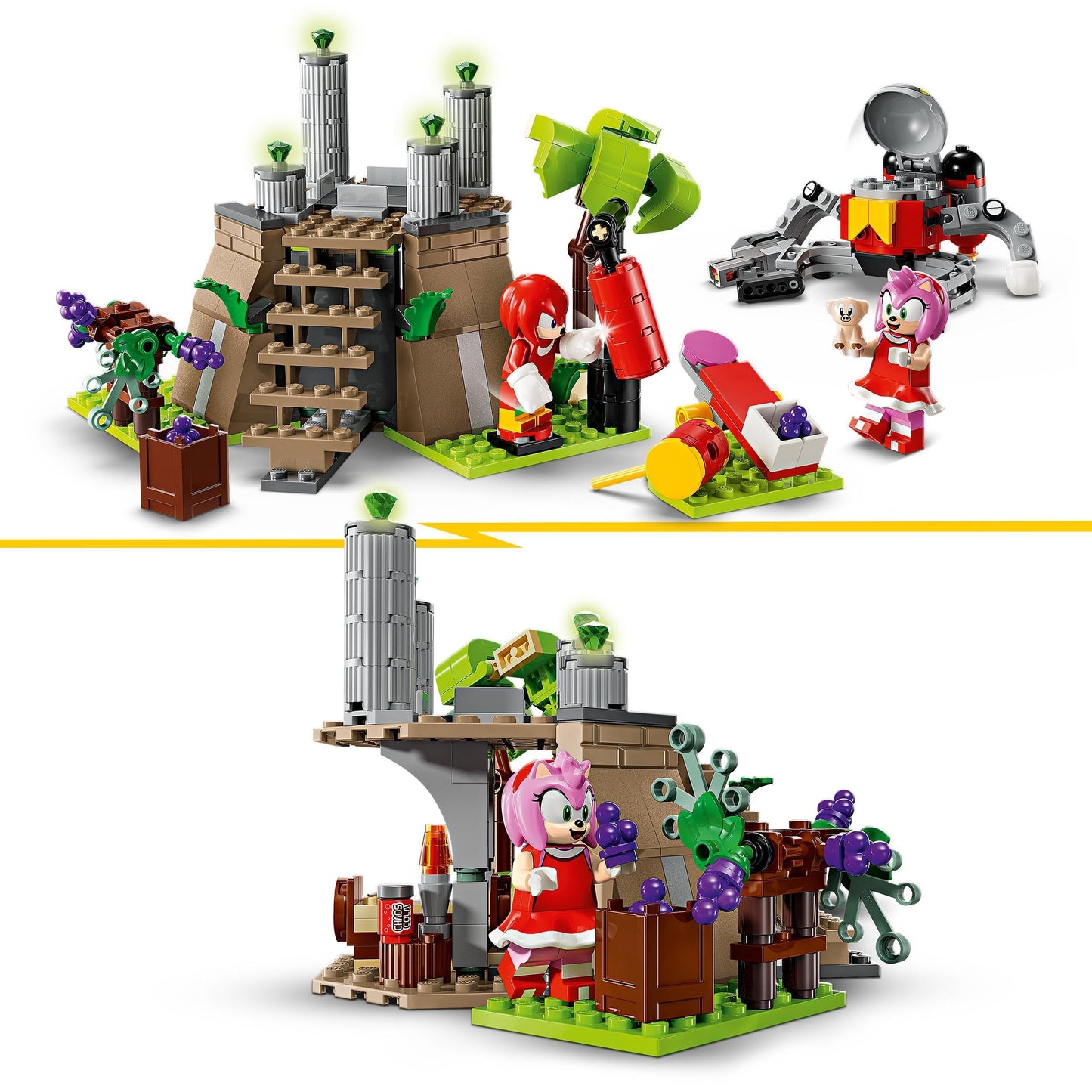 LEGO Sonic the Hedgehog Knuckles and the Master Emerald Shrine Video Game Collectible Toy for Kids, Gamer Gift, Adventure Building Set for 8 Plus Year Old Boys and Girls 76998