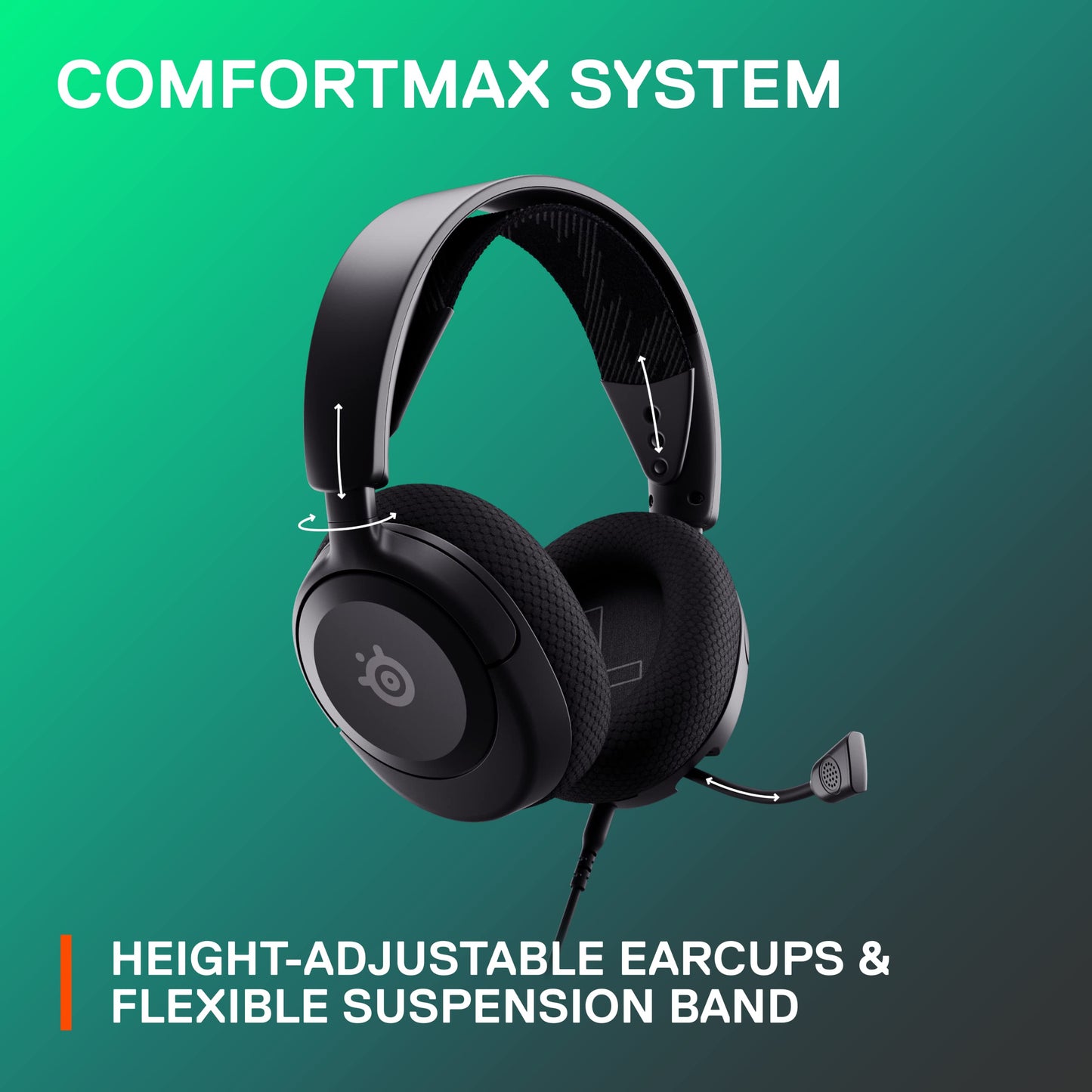 SteelSeries Arctis Nova 1 - Gaming Headset for PC, PS5, PS4, Switch, Xbox - Hi-Fi Drivers - 360° Spatial Audio - AirWeave Memory Foam Ear Cushions - Ultra Lightweight