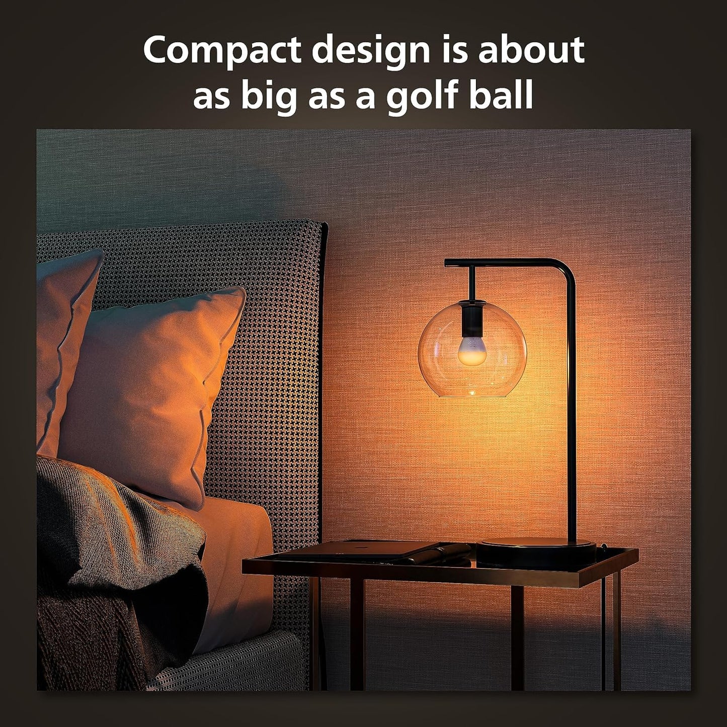 Philips Hue White Ambiance Smart Light Bulb [E14 Small Edison Screw] with Bluetooth.