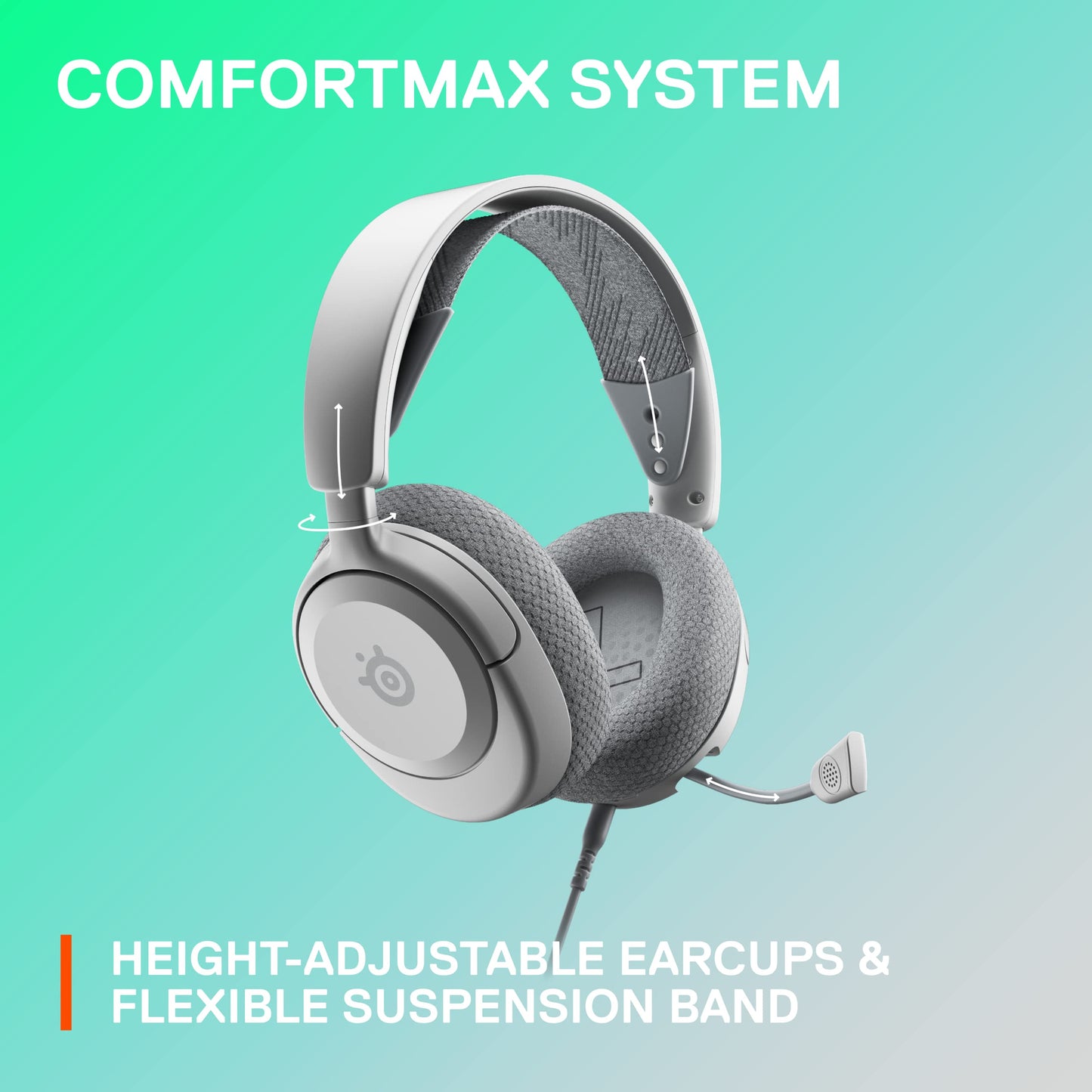 SteelSeries Arctis Nova 1 - Gaming Headset for PC, PS5, PS4, Switch, Xbox - Hi-Fi Drivers - 360° Spatial Audio - AirWeave Memory Foam Ear Cushions - Ultra Lightweight