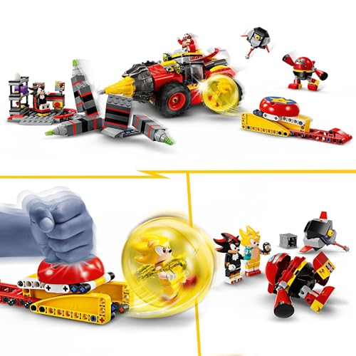 LEGO Sonic the Hedgehog Super Sonic vs. Egg Drillster, Video Game Toy for 8 Plus Year Old Kids, Boys & Girls, Adventure Set with Shadow and Dr. Eggman Characters 76999