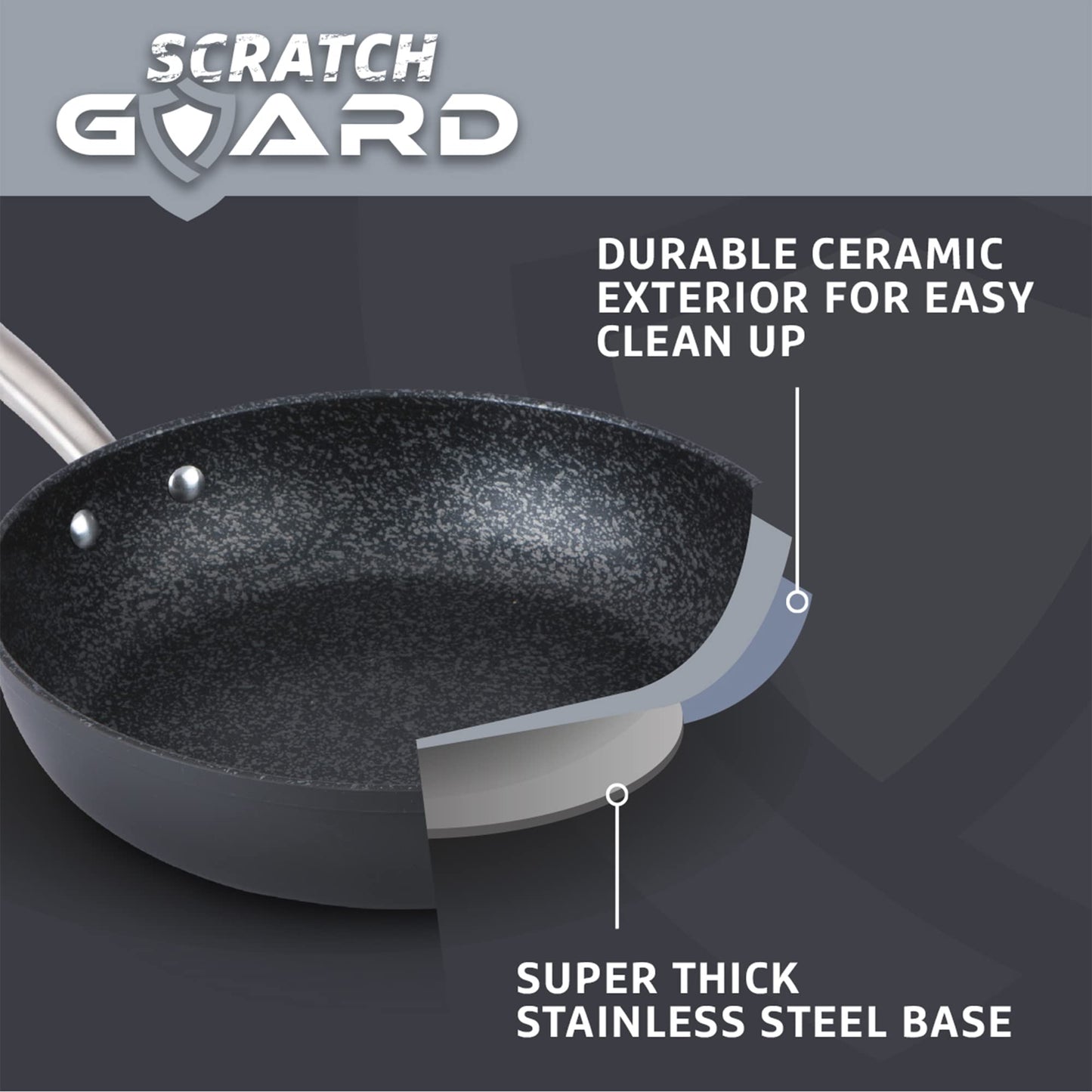 Prestige Scratch Guard Non Stick Pots and Pans