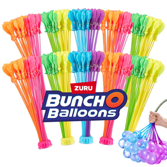 Bunch O Balloons Multi-Colored (10 Bunches) by ZURU, 350+ Rapid-Filling Self-Sealing Instant Water Balloons for Outdoor Family, Children Summer Fun - Total (100 Balloons) Colors May Vary