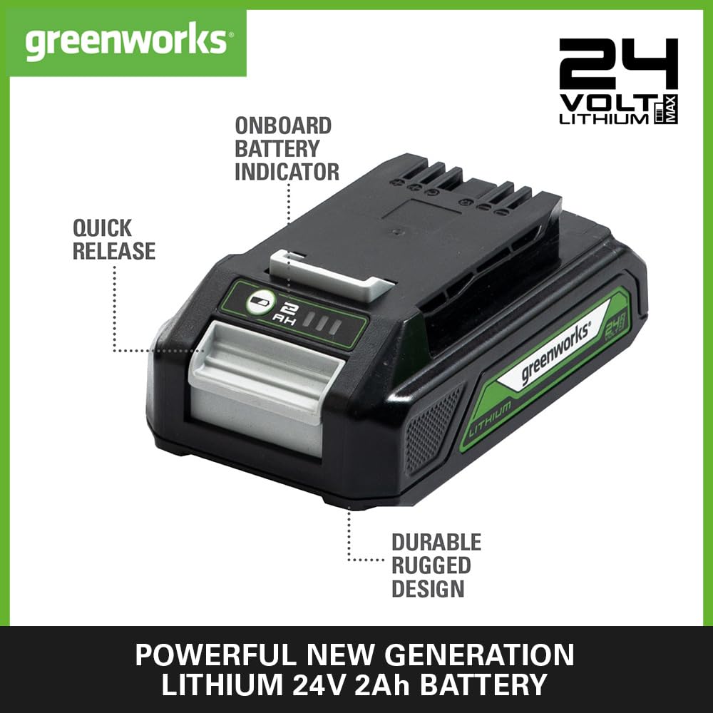 Greenworks 24V 2A Akku Ladegerät, für Greenworks 24V Batterien G24B2 & G24B4