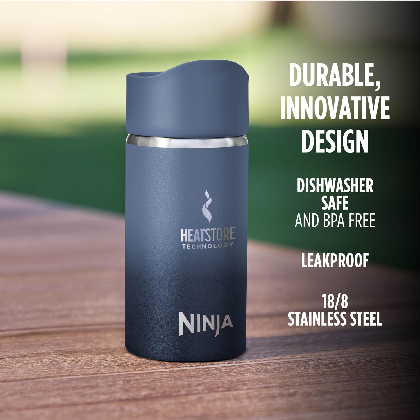 Ninja Thirsti Water Bottle and Flask 530 ML with Leak-Proof Lid