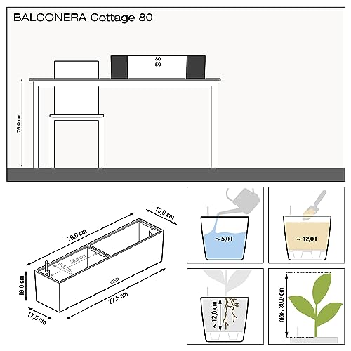 Lechuza BALCONERA Cottage Self Watering Planter