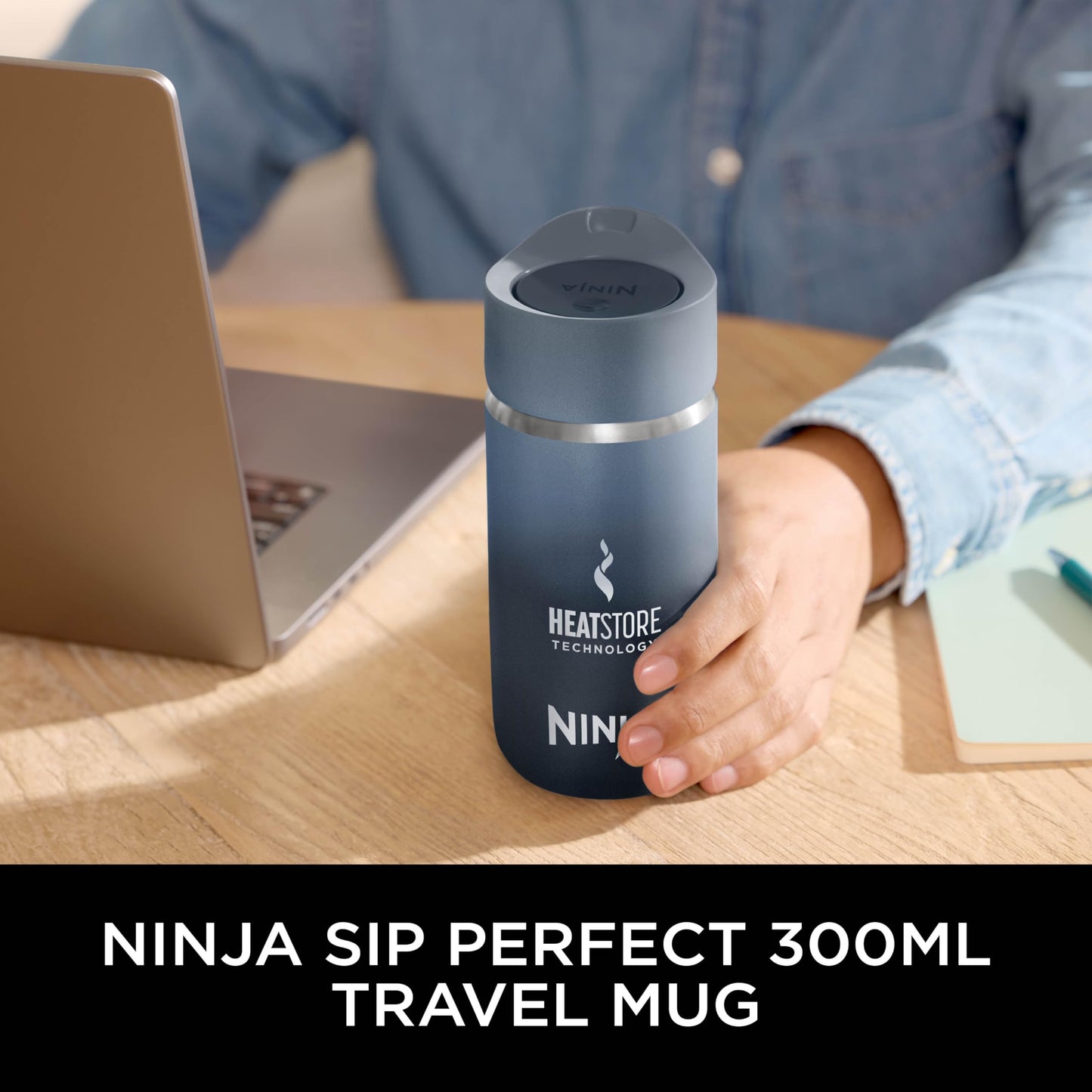 Ninja Thirsti Water Bottle and Flask 530 ML with Leak-Proof Lid
