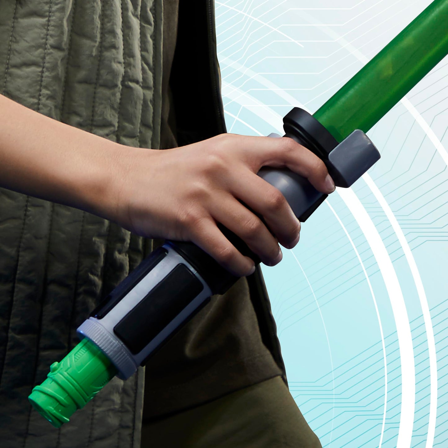 Star Wars Lightsaber Forge Yoda, Green Customizable Electronic Lightsaber, Toys for Kids