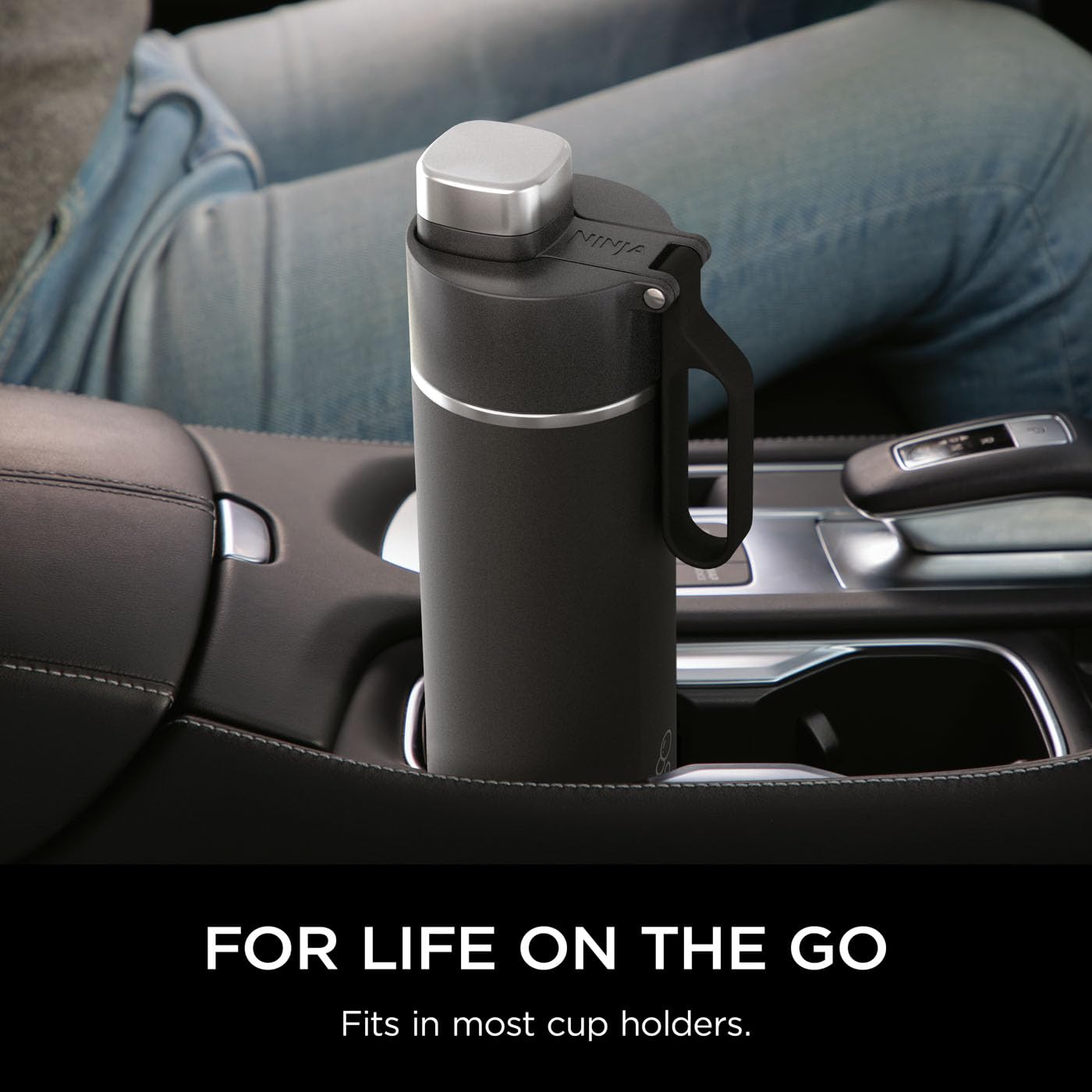 Ninja Thirsti Water Bottle and Flask 530 ML with Leak-Proof Lid