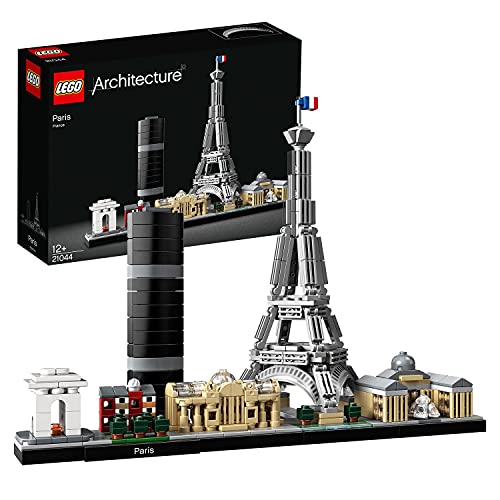 LEGO 21044 Architecture Paris Model Building Set with Eiffel Tower and The Louvre Model, Skyline Collection, Office Home Décor, Collectible Gift Idea