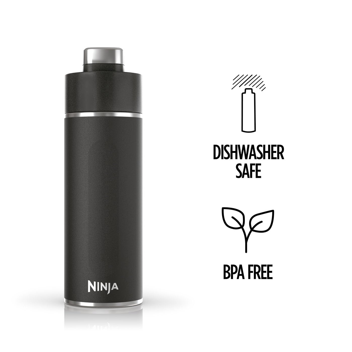 Ninja Thirsti Water Bottle and Flask 530 ML with Leak-Proof Lid