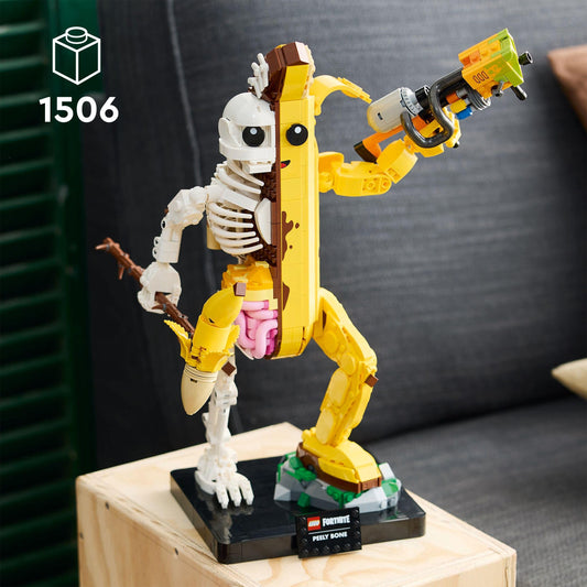 LEGO Fortnite Peely Bone Figure Set, Video Game Character Model Kit for Adults to Build, Desk Decoration, Gift for Men, Women and Gamers 77072