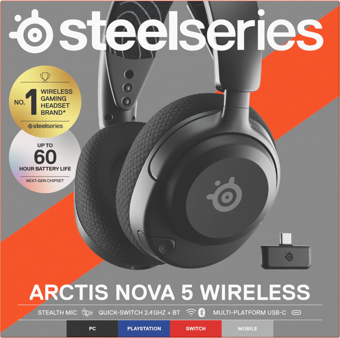 SteelSeries Arctis Nova 5 Wireless Multi-System Gaming Headset