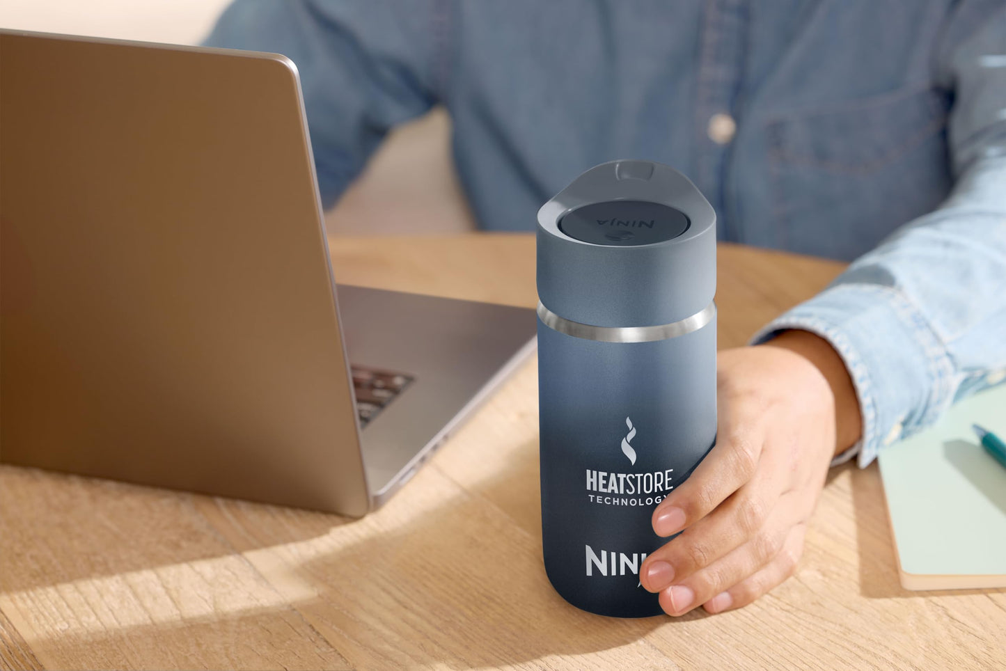 Ninja Thirsti Water Bottle and Flask 530 ML with Leak-Proof Lid