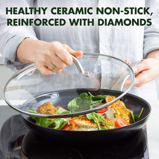 GreenPan Lima Midnight Hard Anodized Healthy Ceramic Nonstick