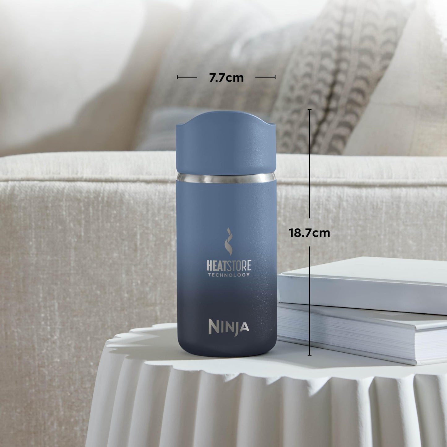 Ninja Thirsti Water Bottle and Flask 530 ML with Leak-Proof Lid