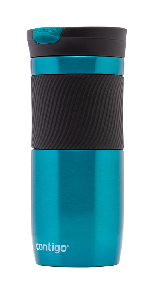 Contigo Byron Snapseal Travel Mug | Stainless Steel Thermal Mug | Vacuum Flask | Leakproof Tumbler | Coffee to Go Mug with BPA Free Easy-Clean Lid
