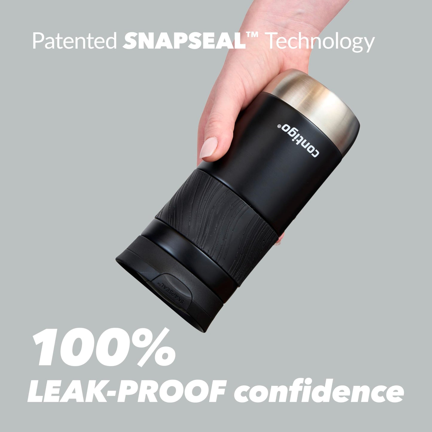 Contigo Byron Snapseal Travel Mug | Stainless Steel Thermal Mug | Vacuum Flask | Leakproof Tumbler | Coffee to Go Mug with BPA Free Easy-Clean Lid