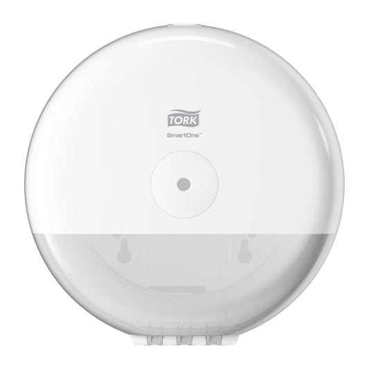 Tork SmartOne Mini Toilet Paper Roll Wall Mounted Dispenser White T9, Elevation Range, 681000